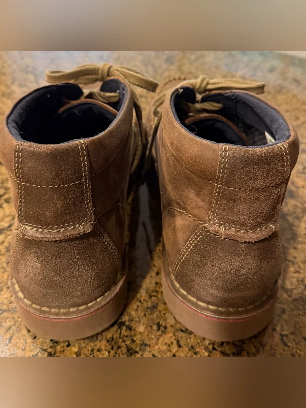 Clarks Vargo Apron Chukka  Lace-Up Boots Leather & Suede Size 14 GUC